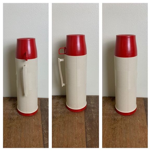 Vintage THERMOS 2402 1 Quart Insulated Vacuum Bottle with 2 Cups - Picture 7 of 7